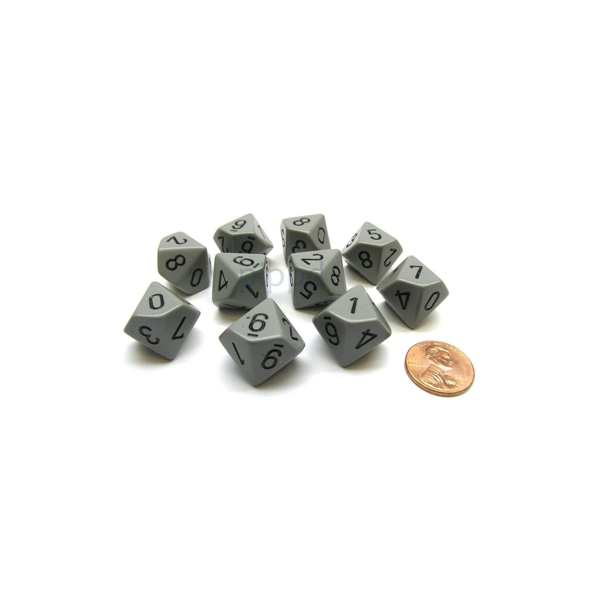 Chessex Game Dice, Standard (15mm - 17mm), Grey