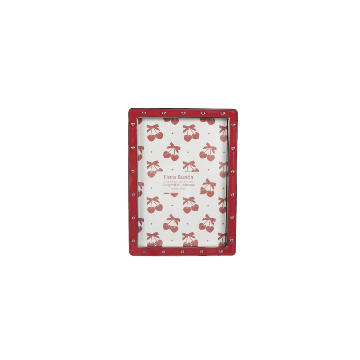 Flora Bunda Picture Frame, Red