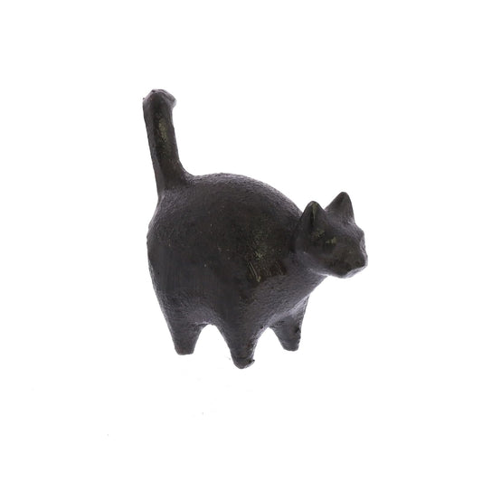 HomArt Botero Critter Cat, Cast Iron, Brown