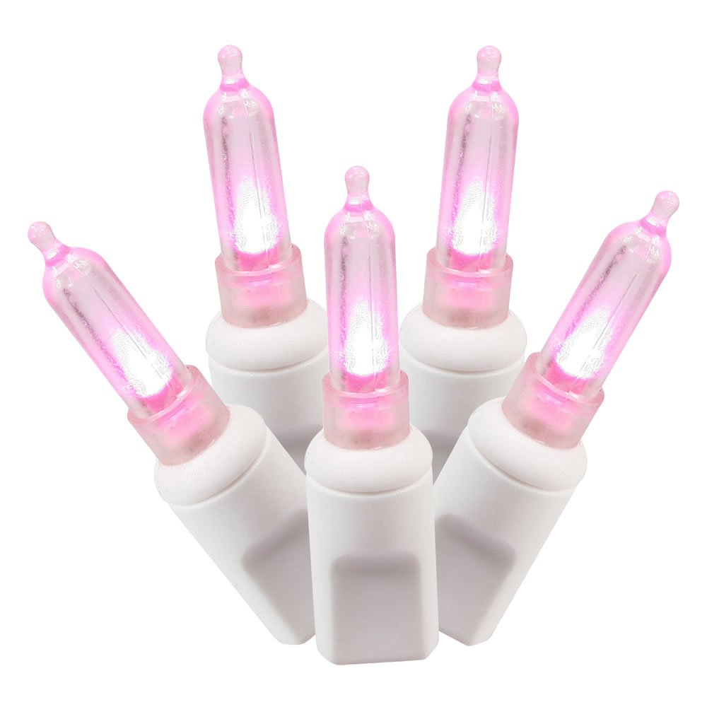 Vickerman String Light, 50Lt, Pink