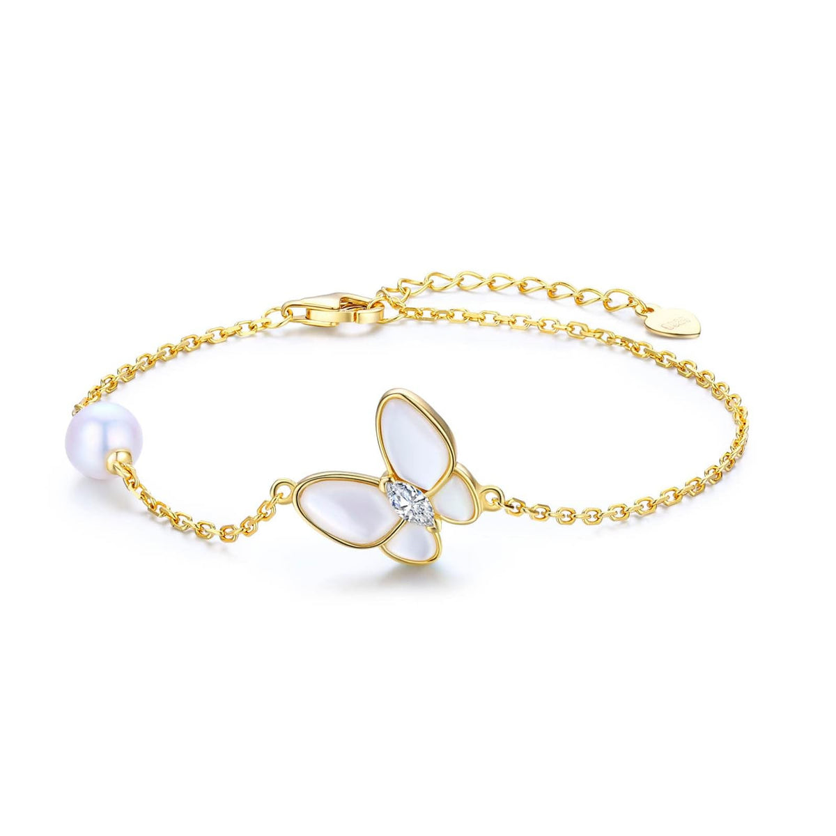TIMELESS. PEARL Bracelet, 8 inch, Silver