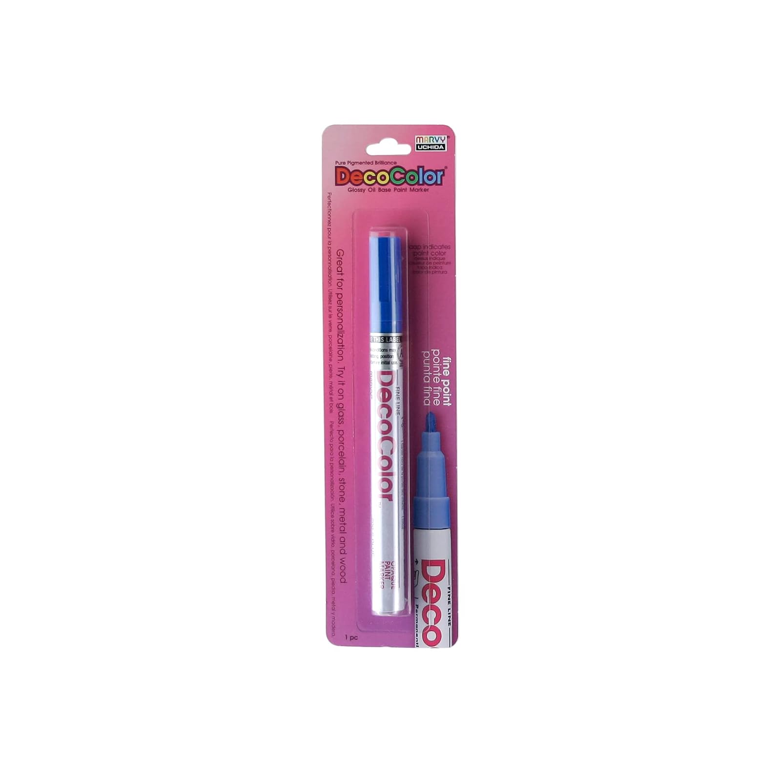 Uchida 200-C-3 Marvy Deco Color Fine Point Paint Marker, Blue