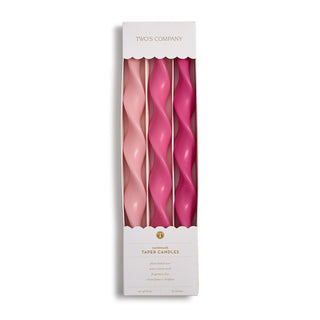 Two's Company Candle, 12-Inch, Pink