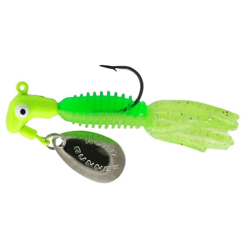 Road Runner 1803-082 Crappie Thunder, 1/8-Ounce, Chartreuse/Lime