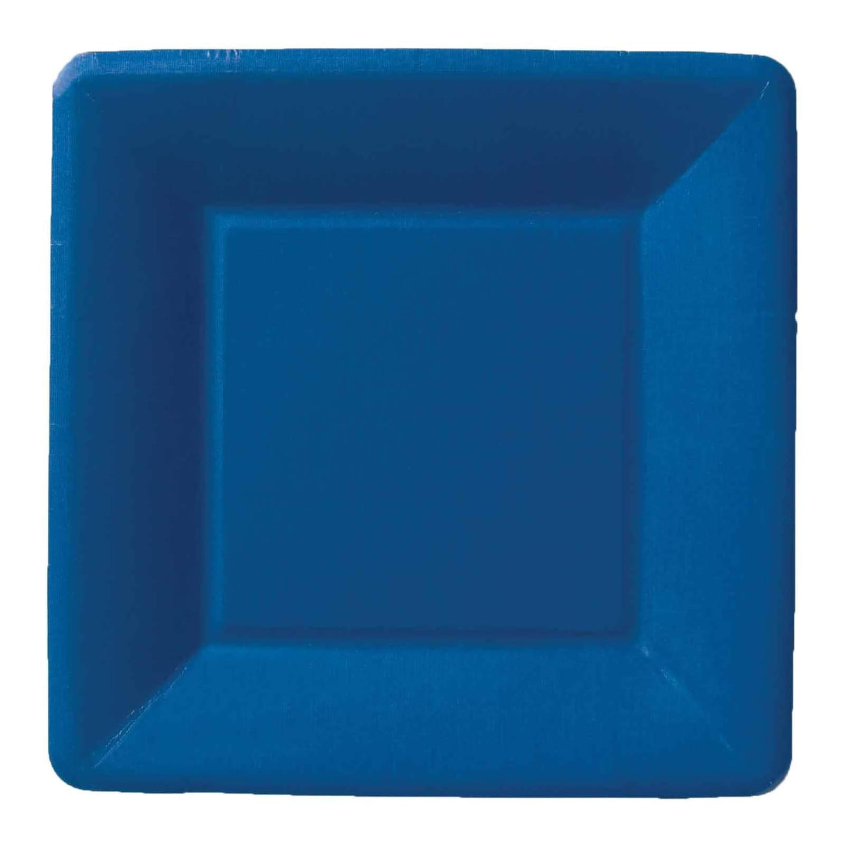 Ideal Home Range Dishware Plate, 7" Square, Classic Linen Dark Blue