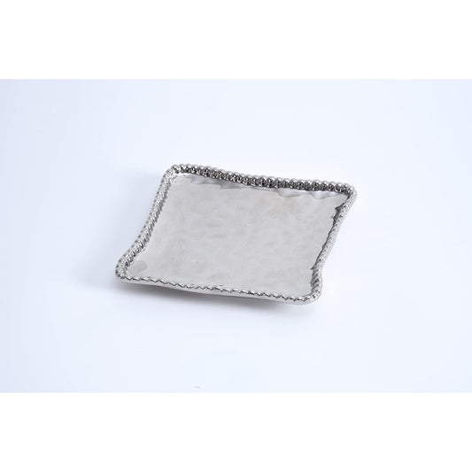 Pampa Bay Dishware Plate, 6.5 Inch, Silver