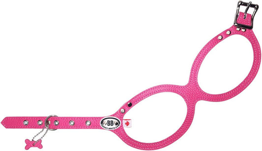 Buddy Belts Harness Pebble Grain Hot Pink - Luxury Edition (3)