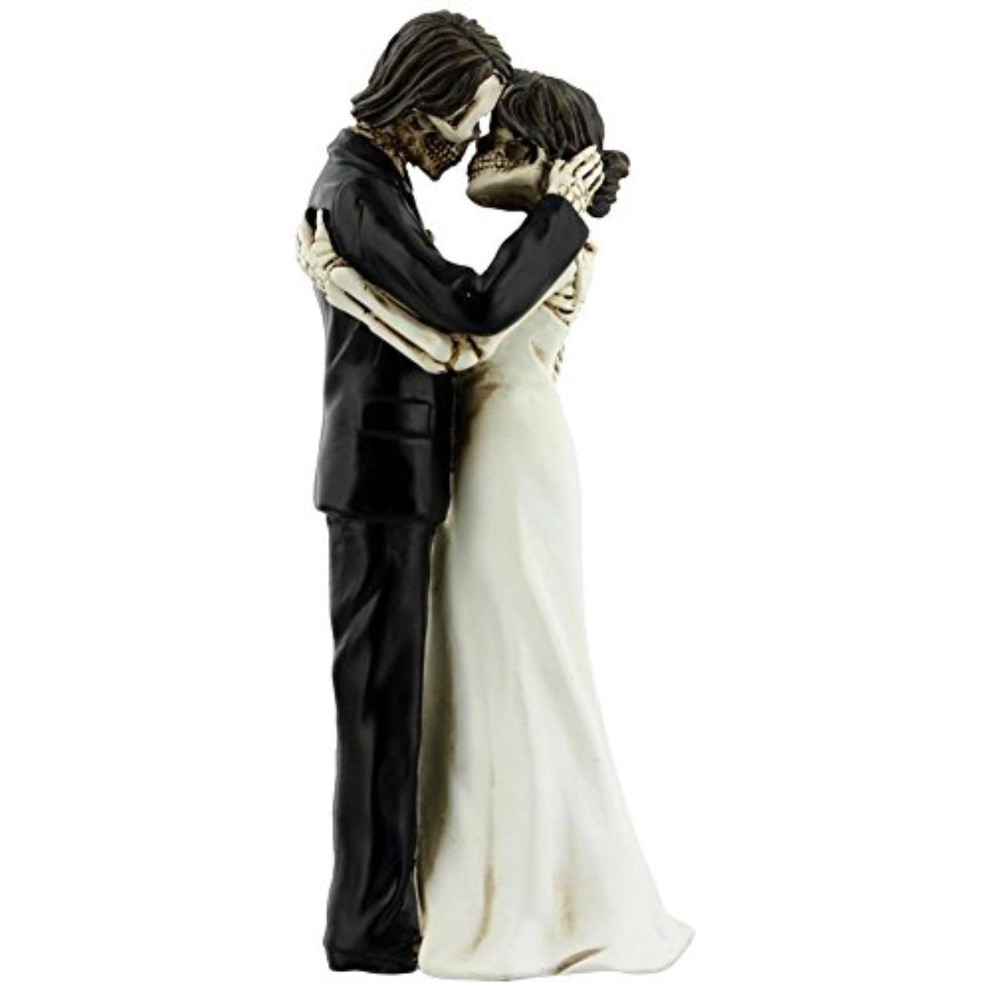 Pacific Trading YTC The Kiss Scene Wedding Bridal Skeleton Couple Decorative Figurine