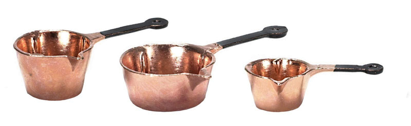 Dollhouse Miniature Set of 3 Pots