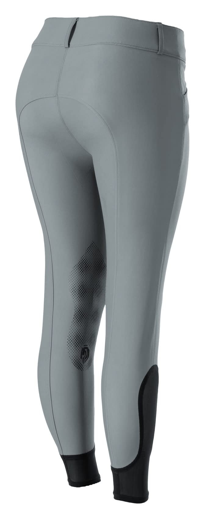 Equinavia Maud Womens Mid Rise Silicone Knee Patch Breeches - Steel Grey - 30