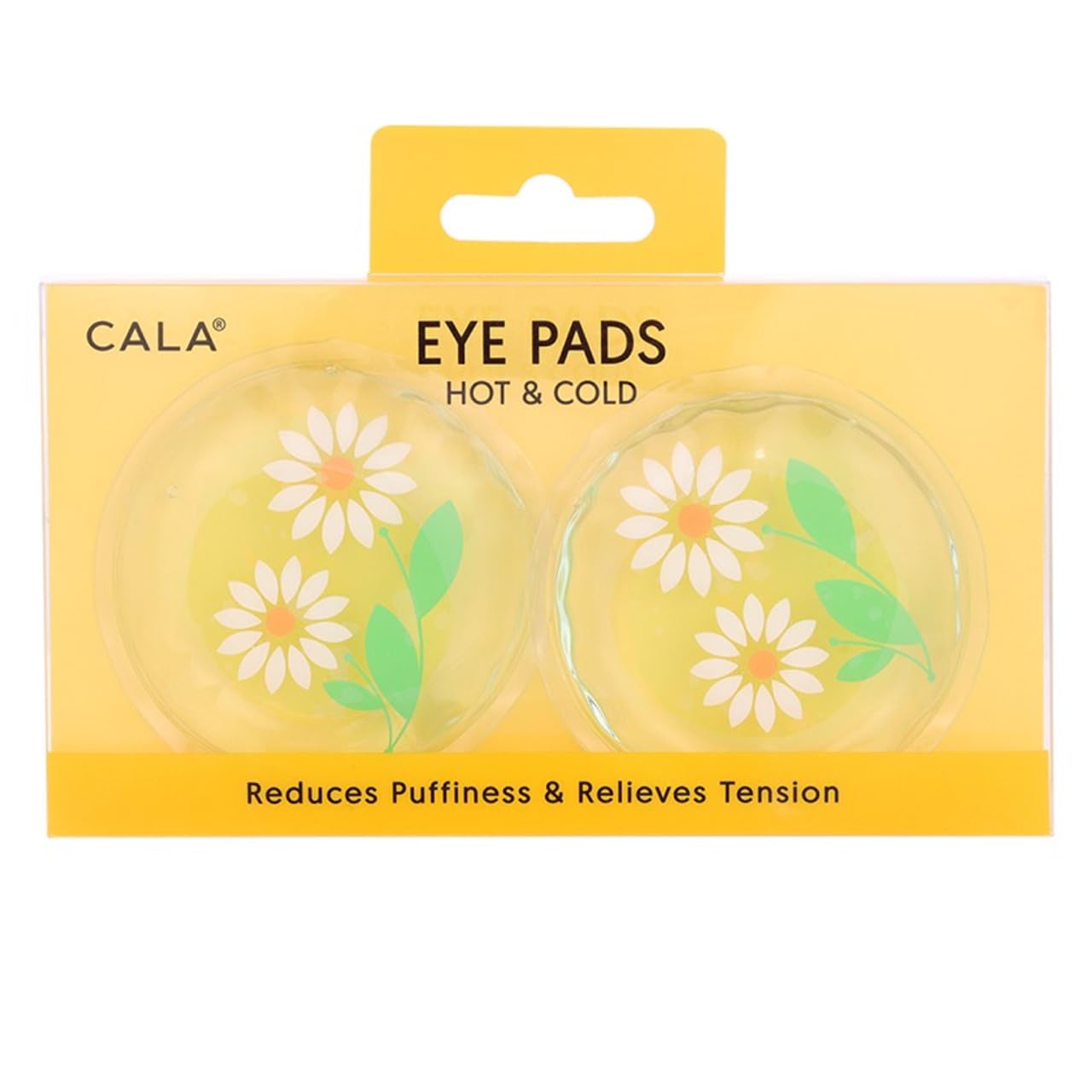 Cala Eye Pads Hot & Cold - Reduces Puffiness & Relieves Tension (yellow flower)
