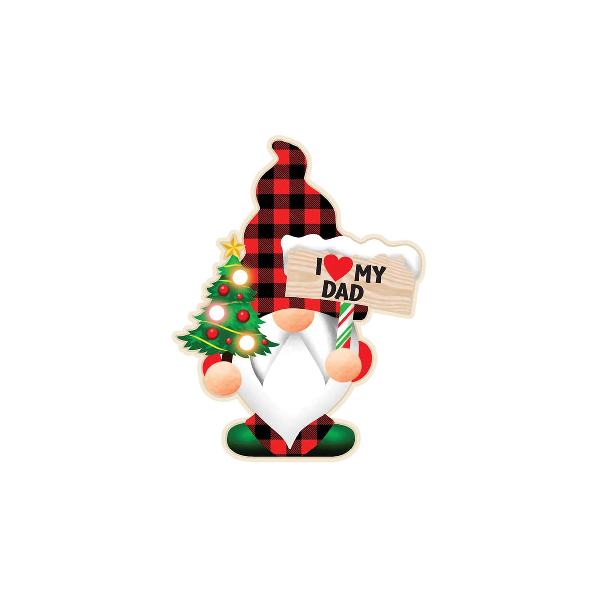 Spoontiques Hanging Ornament, 4" x 5", Dad Gnome