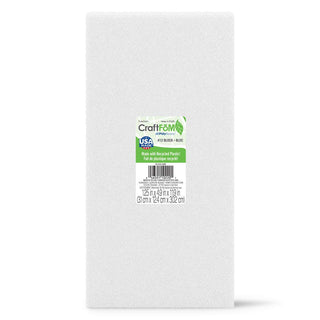 FloraCraft Craft Wood, 1-1/4 x 5 x 12", White