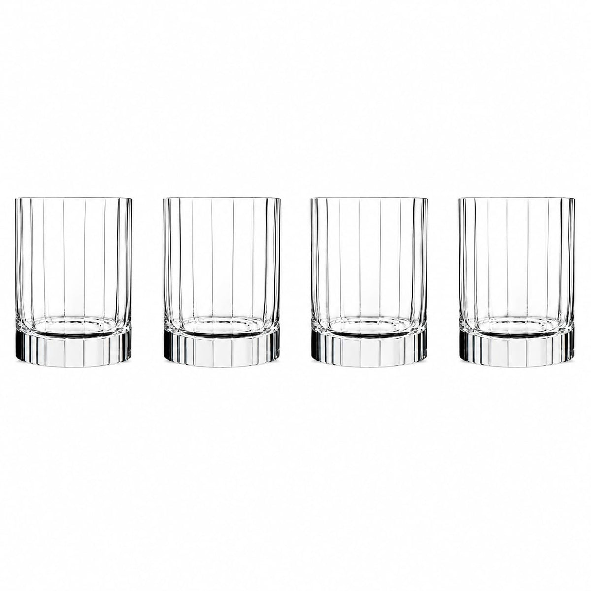 Luigi Bormioli Rocco Bach 11.25 oz. Double Old Fashion Glasses, Set of 4, Clear