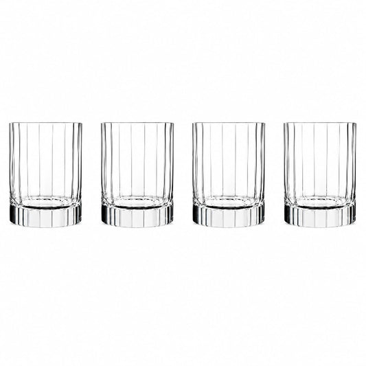 Luigi Bormioli Rocco Bach 11.25 oz. Double Old Fashion Glasses, Set of 4, Clear
