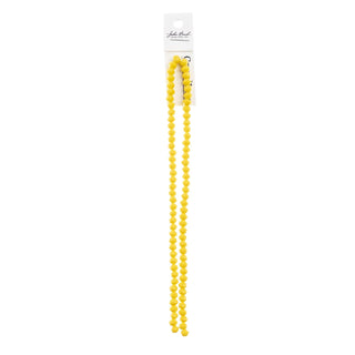 John Bead Craft Bead, 4mm x6mm, Opaque Yellow