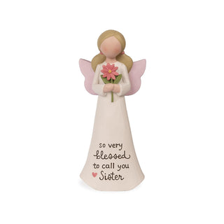 Blossom Bucket Figurine, Beige