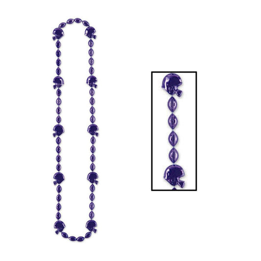 Beistle Football Beads (purple) Party Accessory (1 count) (1/Card)