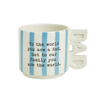 Mud Pie Drinking Cup, 14 Ounces, Blue You Are Dad