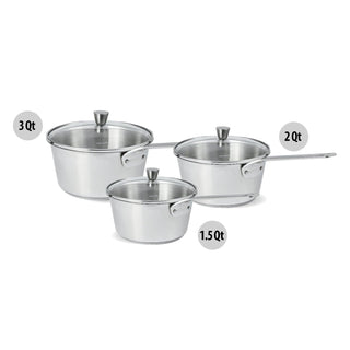 Cristel Cookware Set, Mixed, Stainless