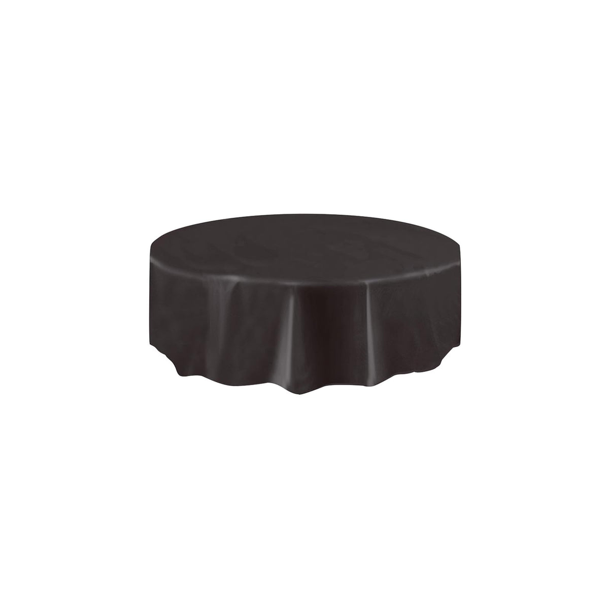 Unique Tablecloth, 7.5" (Round), Black