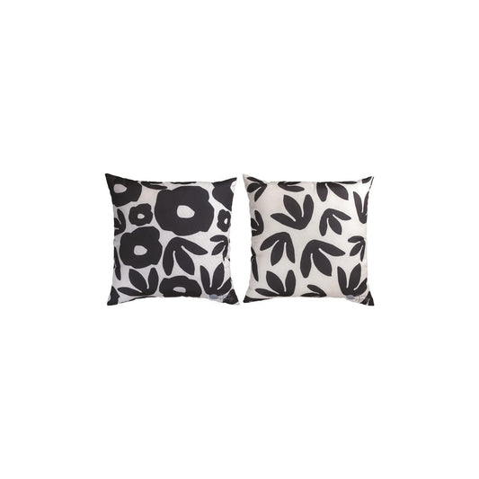 MWW Pillow, 18 x 18 inches, Black, White