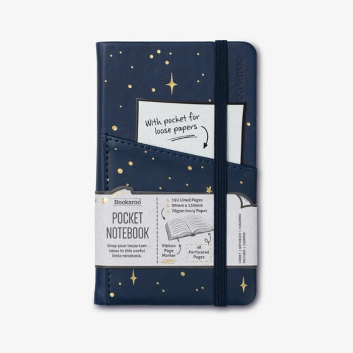 IF Moon & Stars - Bookaroo Pocket Notebook (A6) Journal