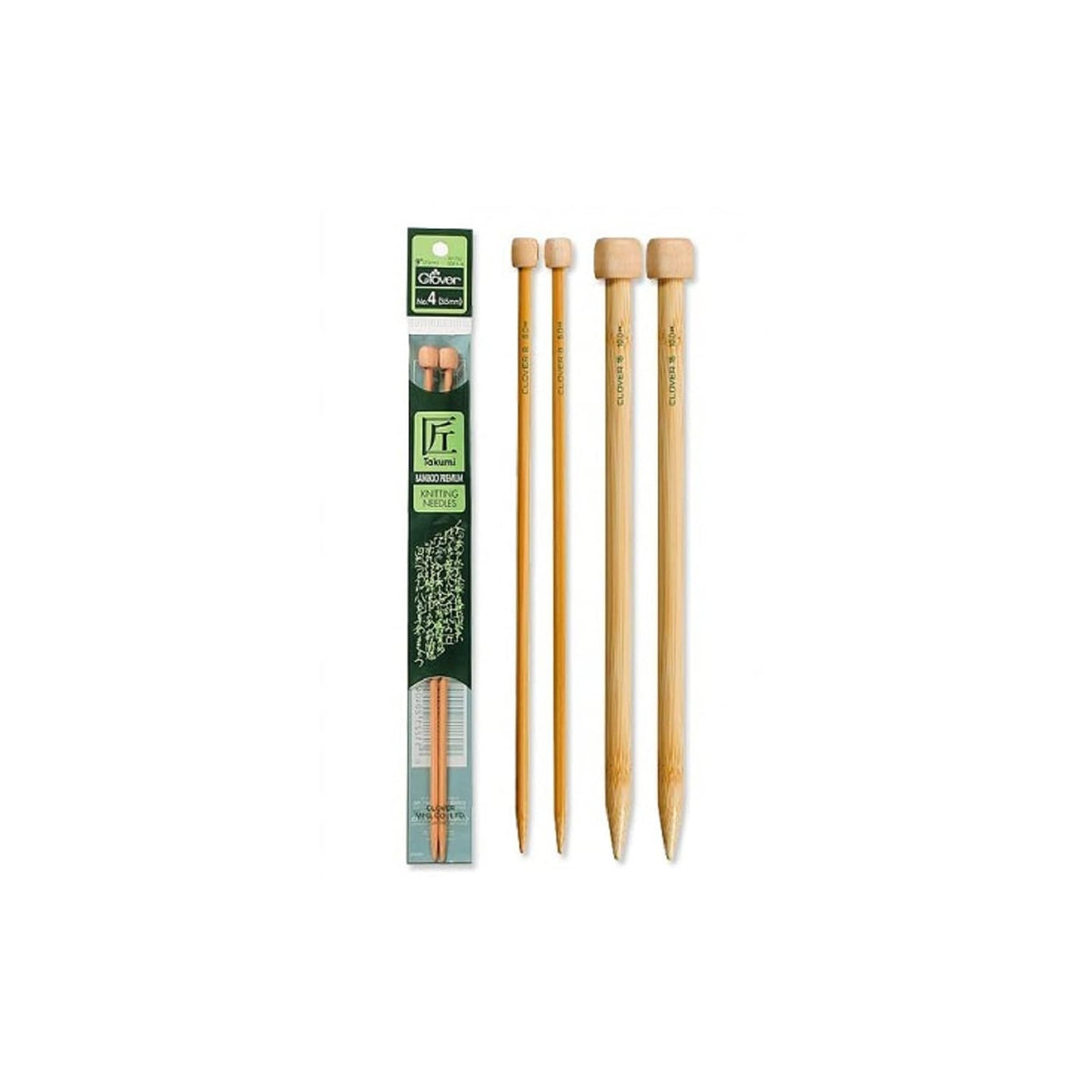 Clover Knitting Needle, US 3 (3.25mm), 9 Inches, multi-colored