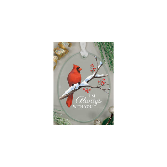 Carson Hanging Ornament, 4" H, Clear