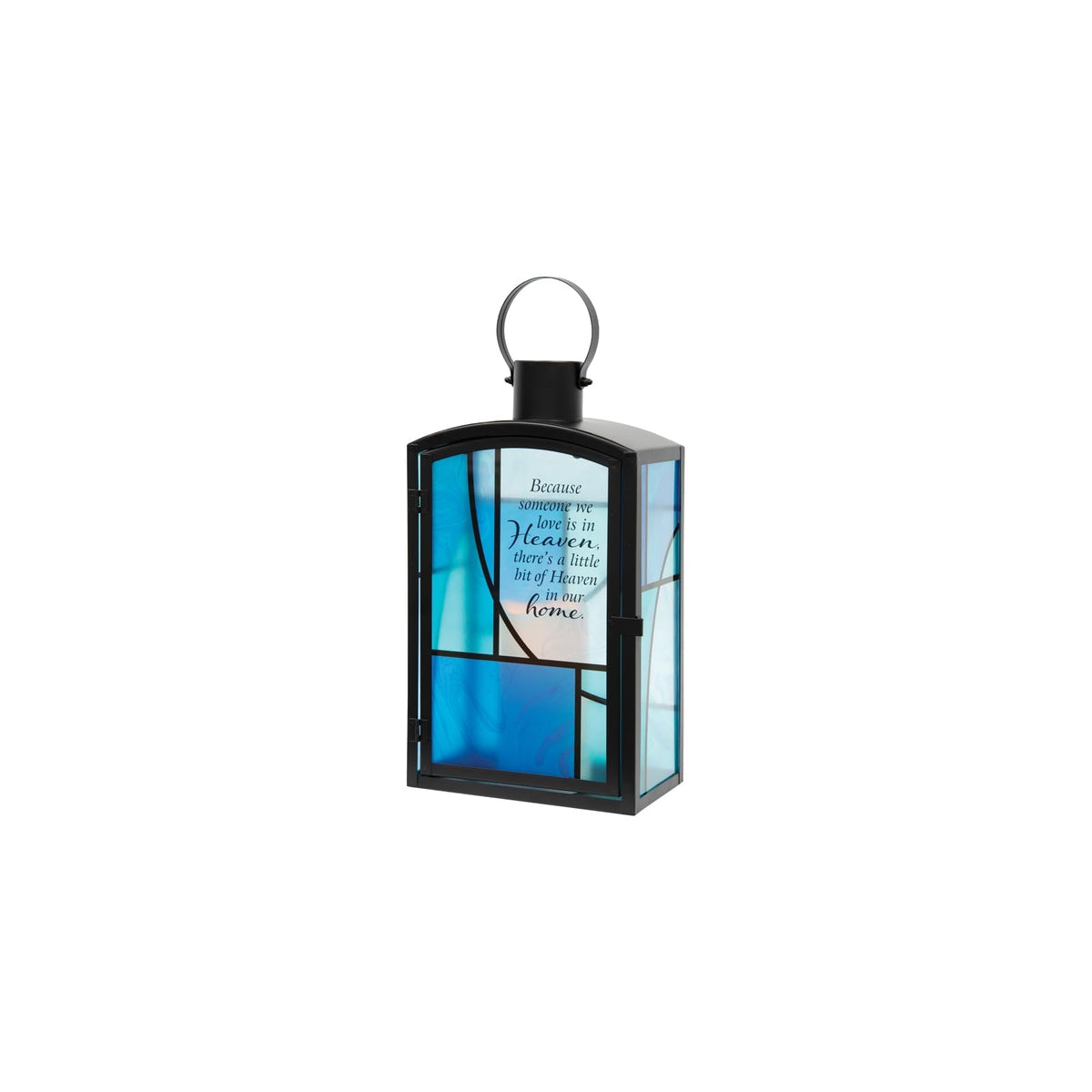 Carson Electric Lantern, 16" H, Black/Blue