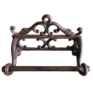 Comfy Hour 6.3 Inch Cast Iron Toilet Paper Holder, Antique Wall Mount