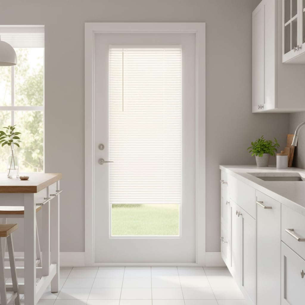 Comfy Hour Aluminum Magnetic Mini Blind W35 x H45, Day and Night Light Filtering Window Shade, White