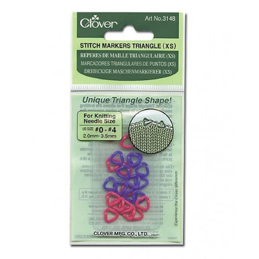 Clover 3148 Stitch Markers Triangle, XS
