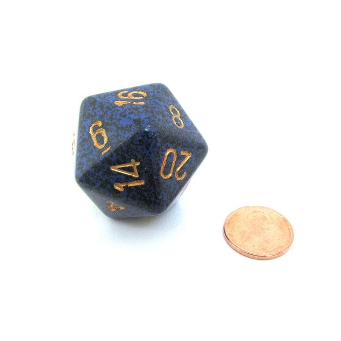 Chessex Manufacturing Game Dice, 34mm, Golden Cobalt
