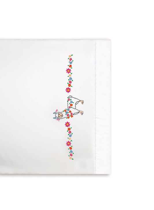 Tobin Design Works Crafts Stamped Pillowcases for Embroidery-Set of 2, Various