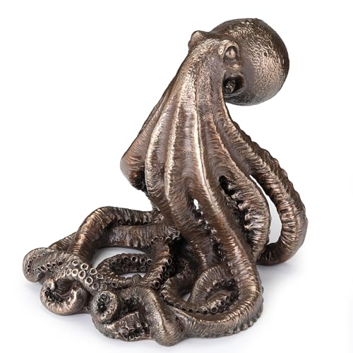 Veronese Design Antique Bronze Finish Octopus Cell Phone Holder Kraken Statue