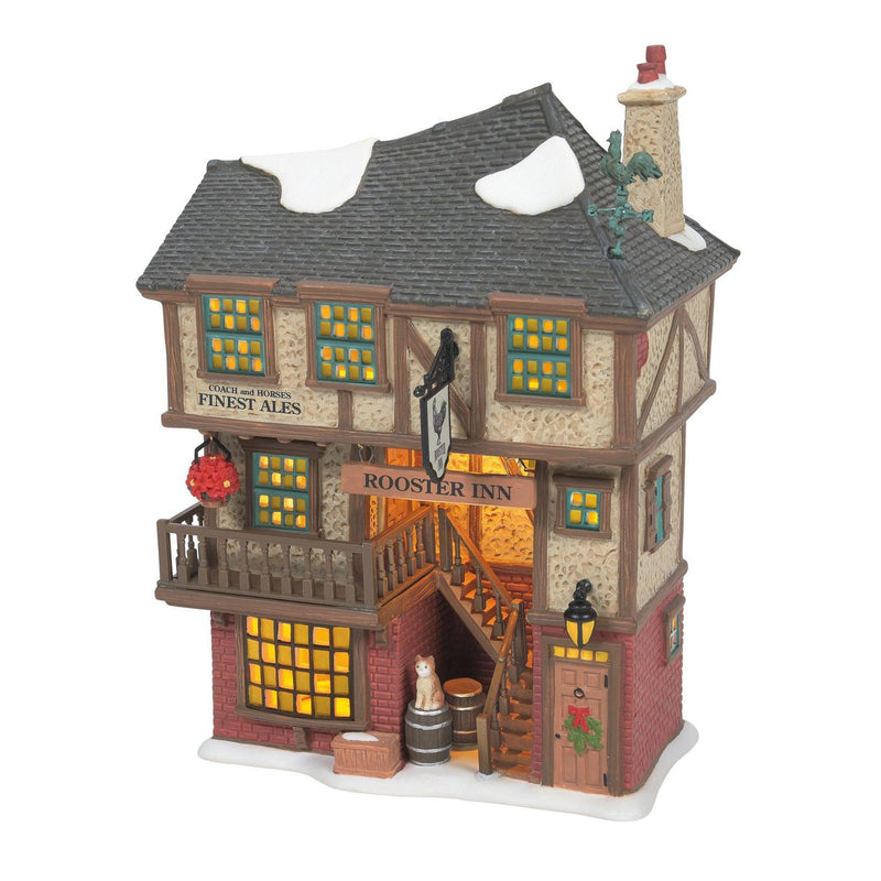 *Department 56 Dickens Village Rooster Inn, Lighted Building, 8.03 Inch, Multicolor