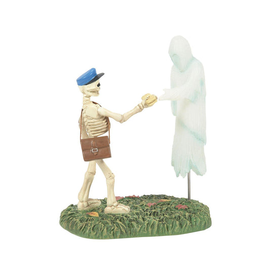 *Department 56 Snow Village Halloween Rain Nor Sleet Nor Fright, Village Figure, 4 Inch, Multicolor