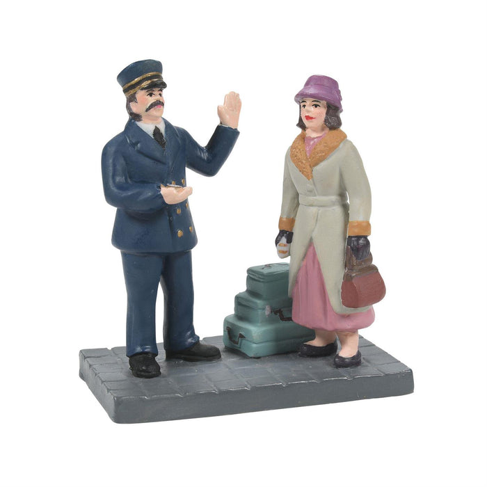*Department 56 Christmas in City Village Calling for A Porter Figurine