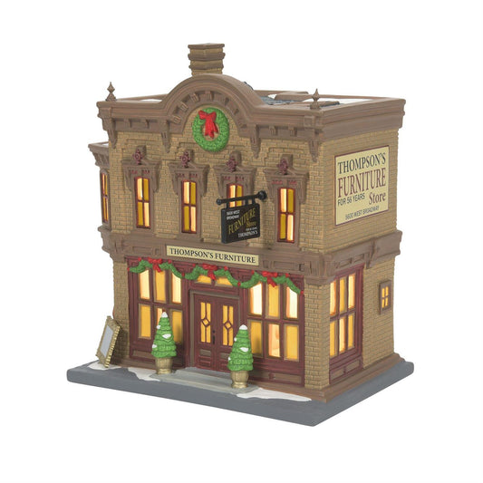 *Department 56 Christmas in City Village Thompson'S Furniture Light Building