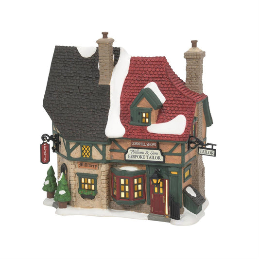 *Department 56 Christmas Carol Village Cornhill Shops Light Building