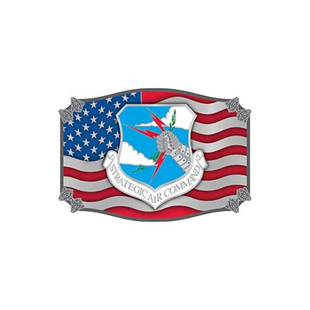 Eagle Emblems, Inc. Buckle, Multicolor, Modern