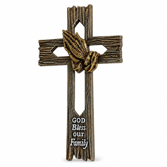Comfy Hour Wall Art, 7.5"L x 1.1"W, Faux Wood Tone with Antique Bronze-Tone Deta