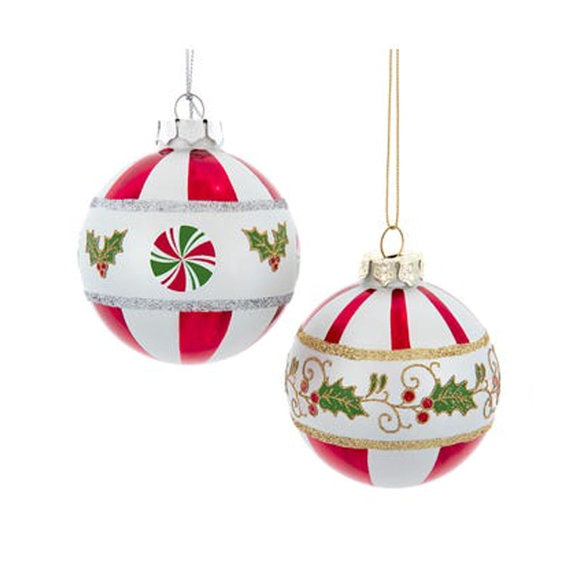 Kurt S. Adler Hanging Ornament, 3 Inch, Green