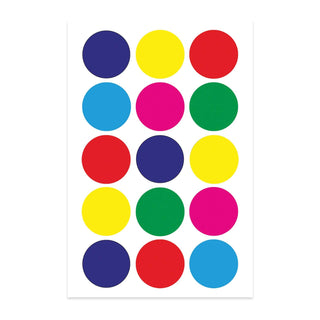 Hygloss Sticker Decal, 1 1/4-Inch, Colorful