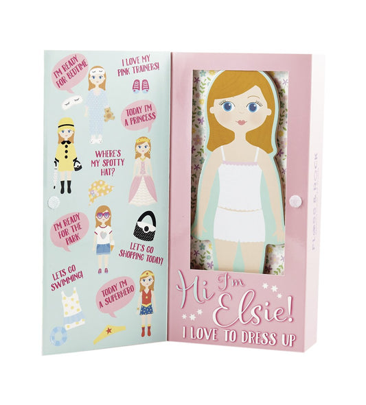 Floss & Rock Magnetic Dress Up Wooden Doll (Elsie)