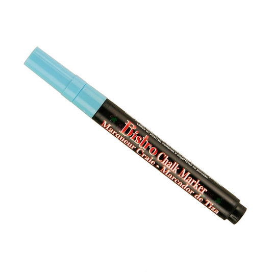 Uchida of America 482-C-F10 Bistro Chalk Markers with Extra Fine Tip, Fluorescent Light Blue