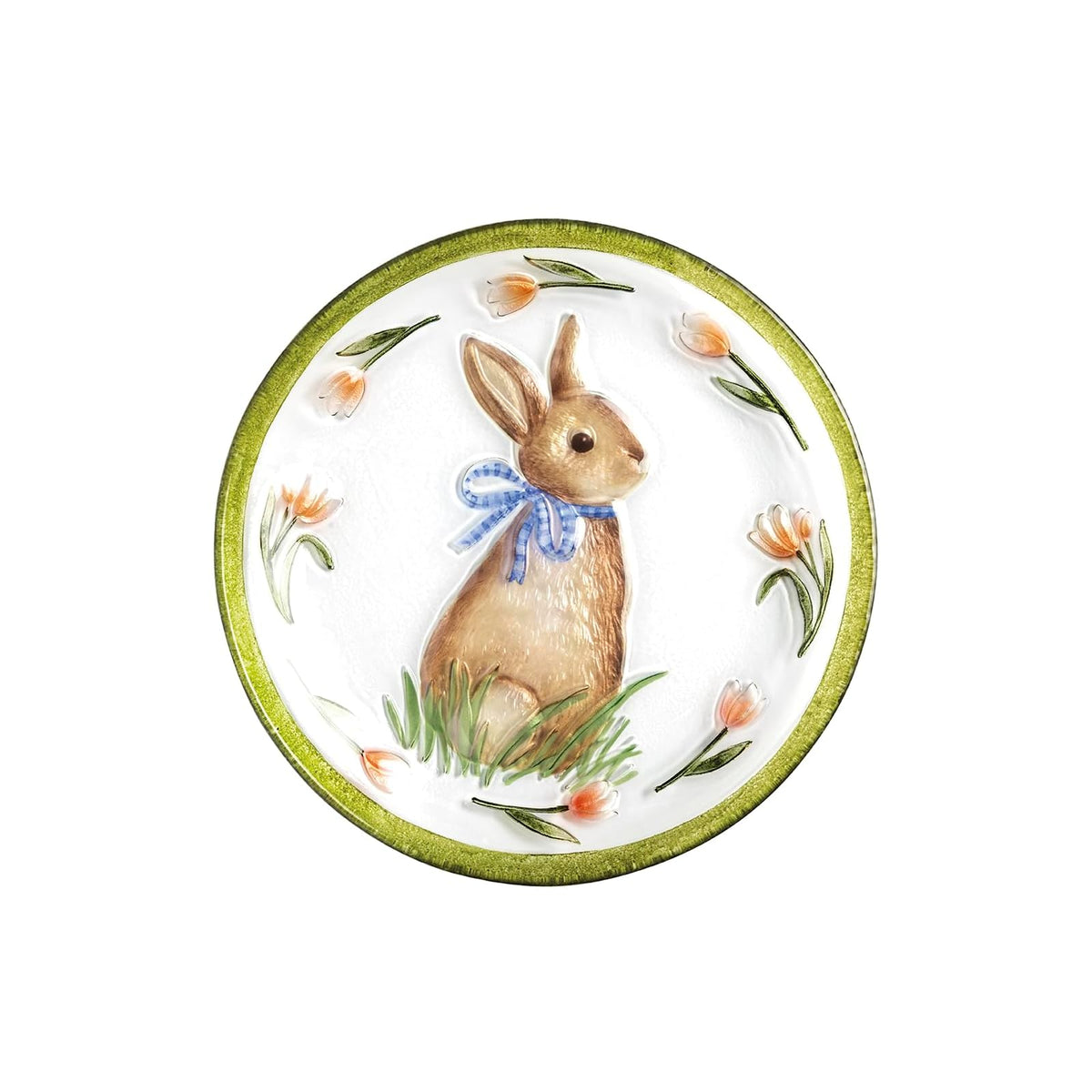 Mud Pie Dishware Plate, 12" dia, Green