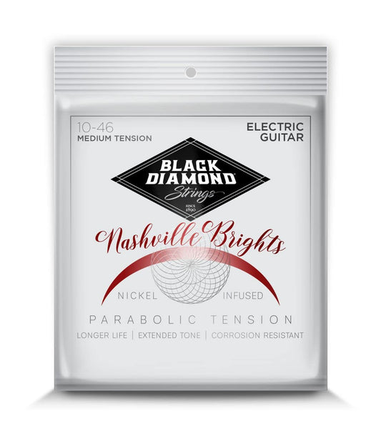Black Diamond Strings® N477NV Electric Nashville Brights Nickel-Infused Medium Tension