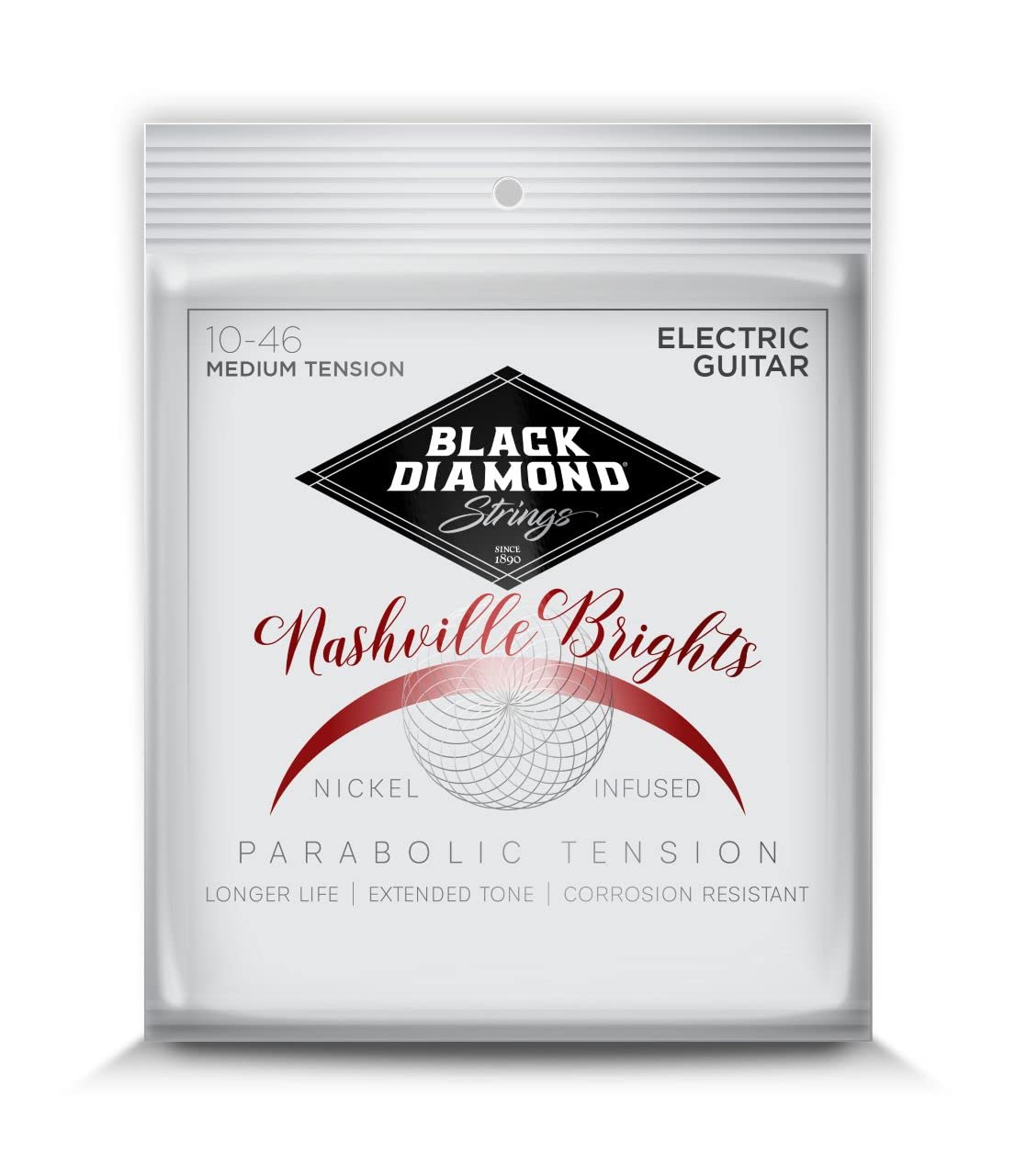 Black Diamond Strings® N477NV Electric Nashville Brights Nickel-Infused Medium Tension